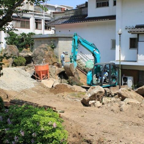 造園工事現場