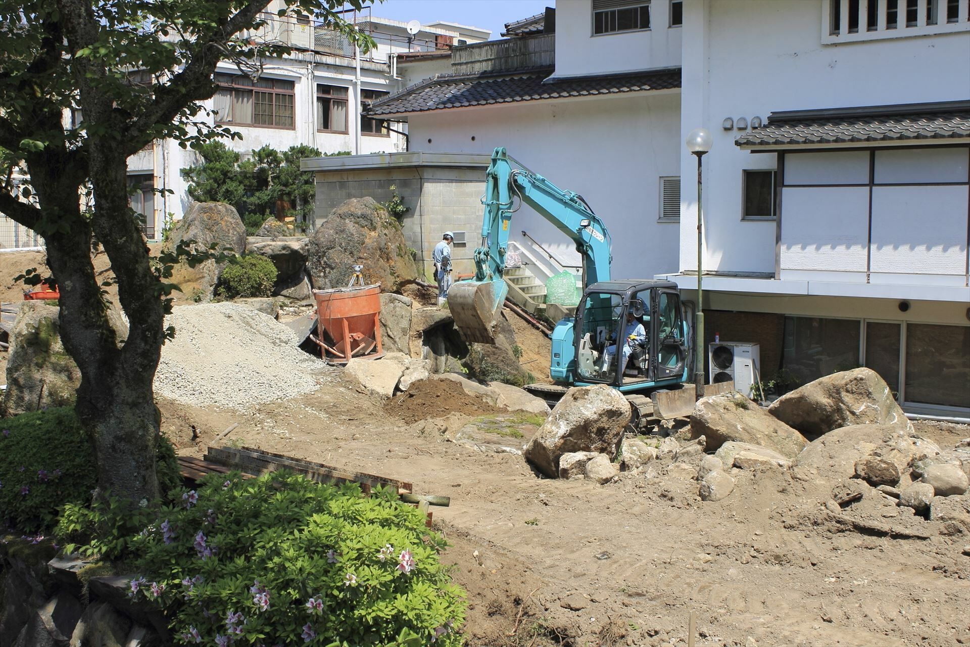 造園工事現場